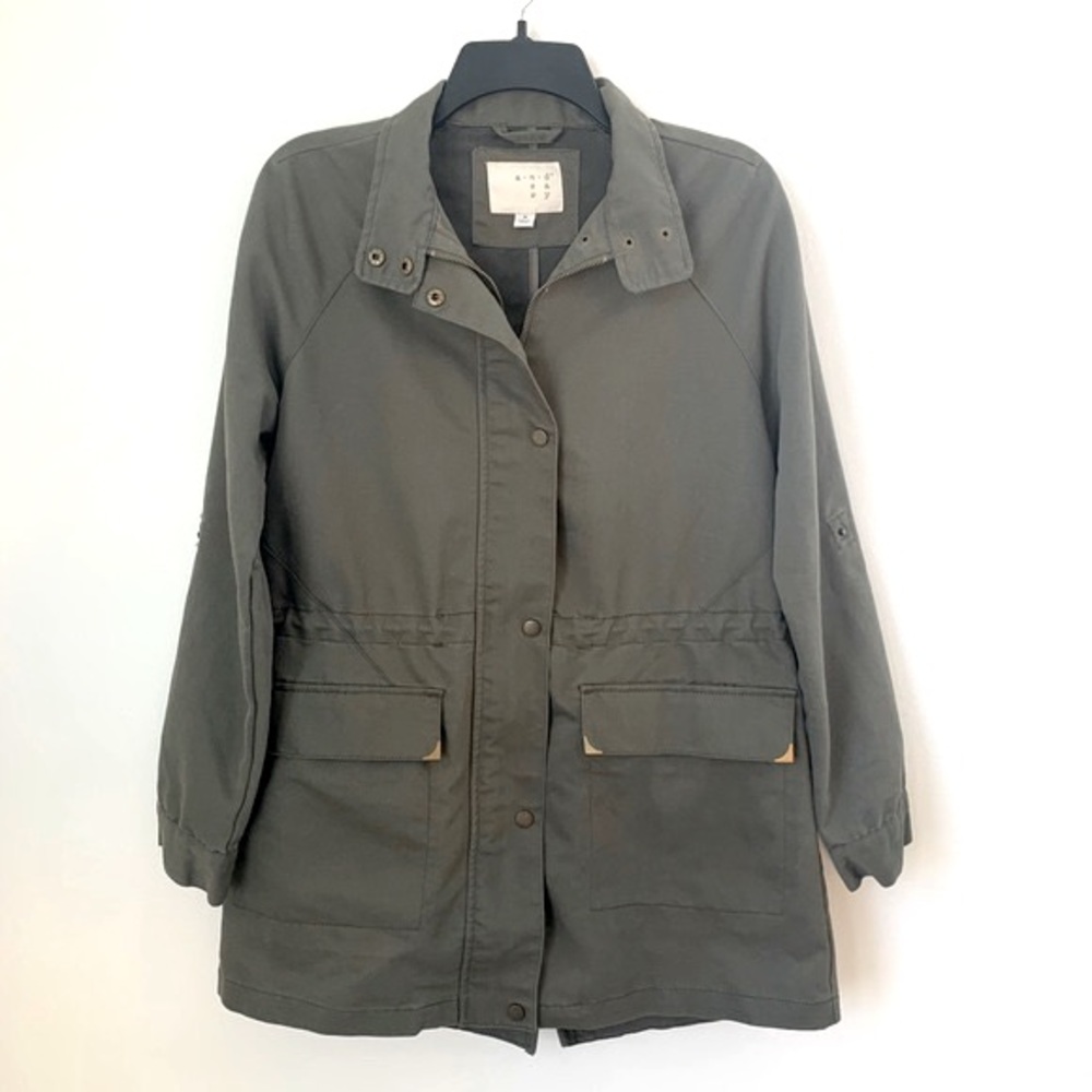 Army Barn Coat Chore Jacket Olive Women’s Medium Relaxed